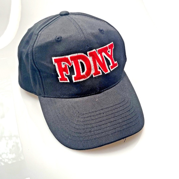 FDNY New York Fire Department USA Black Adjustable Cap Hat - Picture 3 of 10